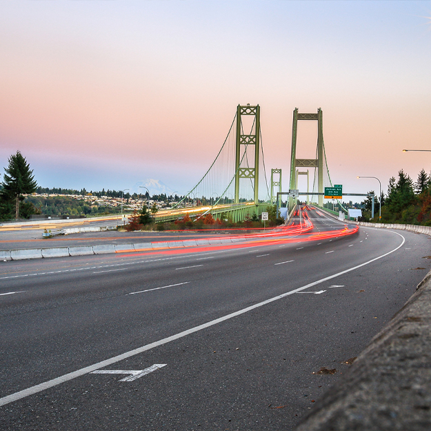 Bridge entering Seattle